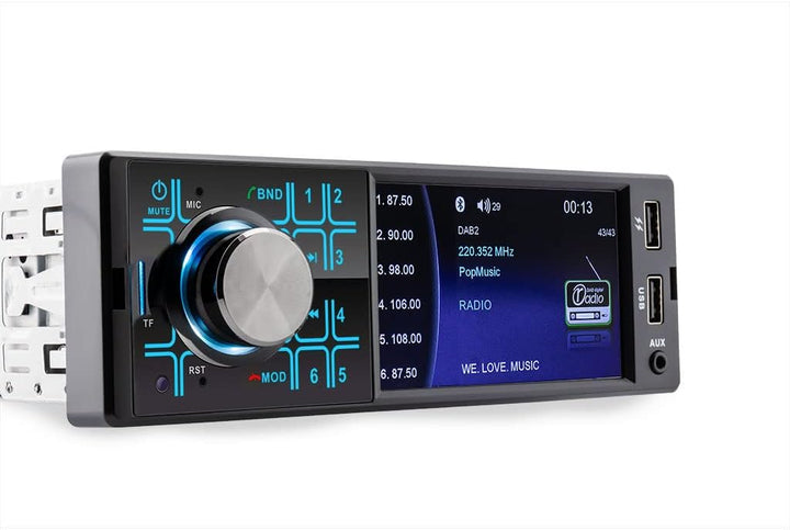 Caliber Autoradio - Auto Radio mit Bluetooth - Aux In - DAB - DAB Plus - FM - SD - USB - 4 Zoll Anze