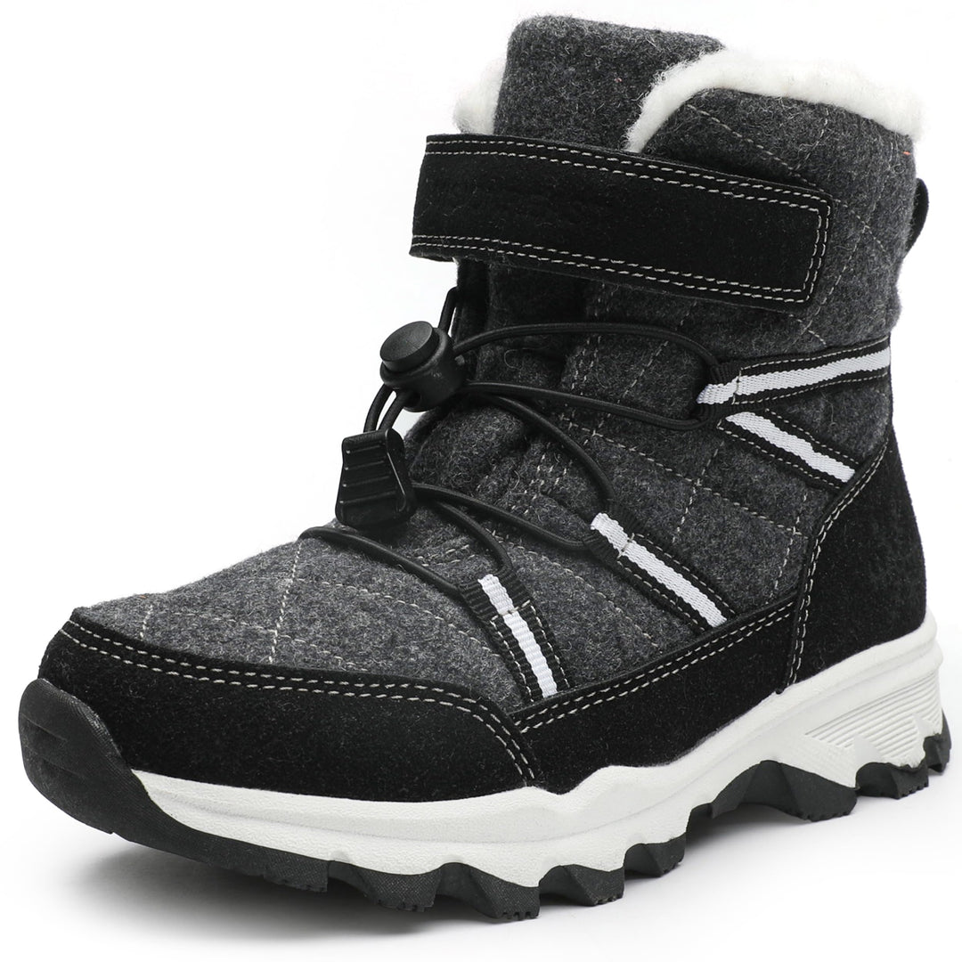 visionreast Winterstiefel Mädchen Winterschuhe Kinder Junge Wanderschuhe mit Wollfutter Schneestiefe