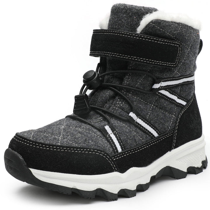 visionreast Winterstiefel Mädchen Winterschuhe Kinder Junge Wanderschuhe mit Wollfutter Schneestiefe