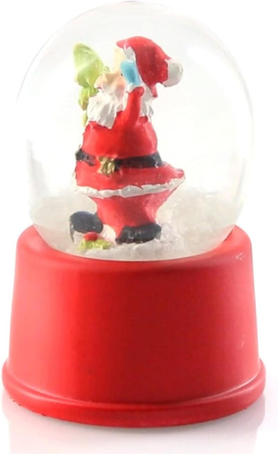 6 Stück Schneekugeln mit Weihnachtsmann Figur Snowdome Kugelornamente Schneewirbel als Deko oder Mit