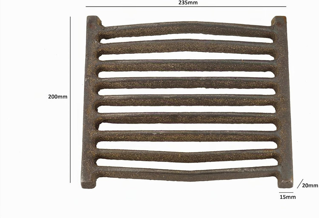 Gusseisen Kaminofen-Rost – Ersatz-Rost für Kamin, Ofen, Grill oder Küchenofen – Robuster Einsatz 235