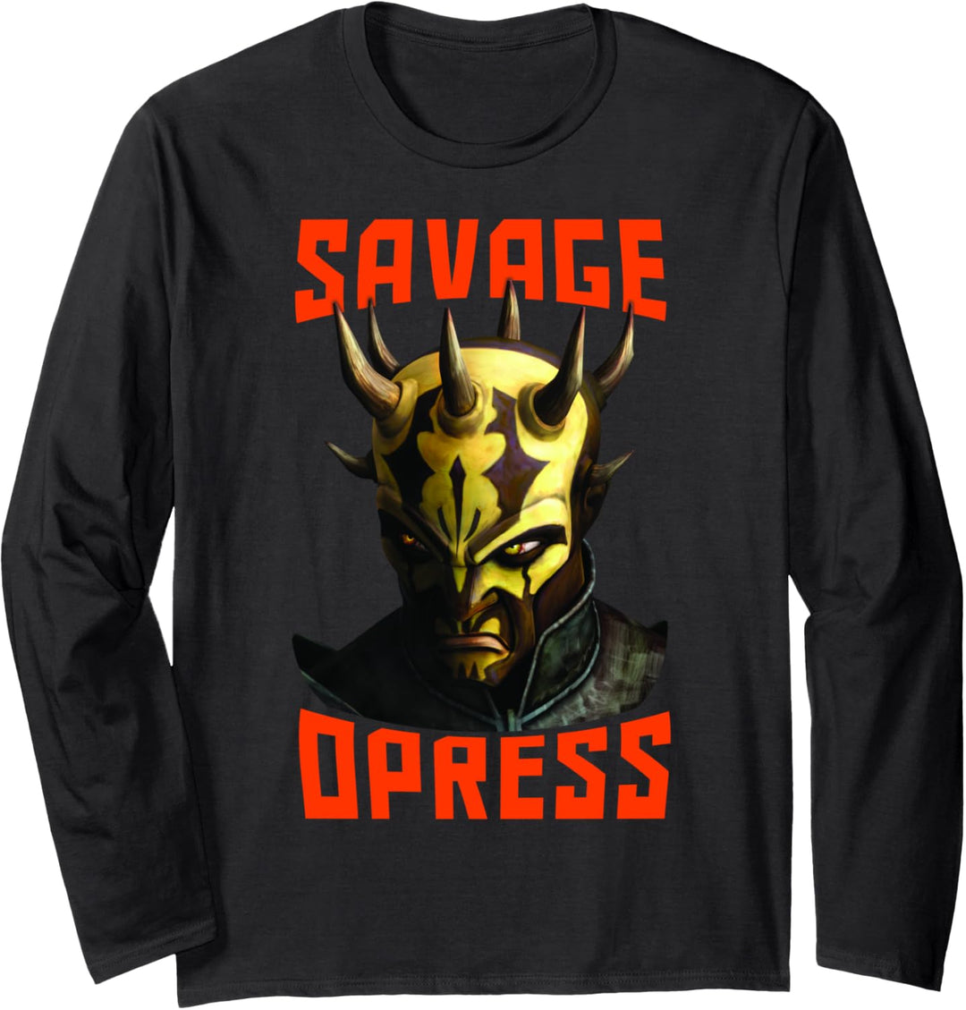 Star Wars: Clone Wars Savage Opress Big Face Langarmshirt