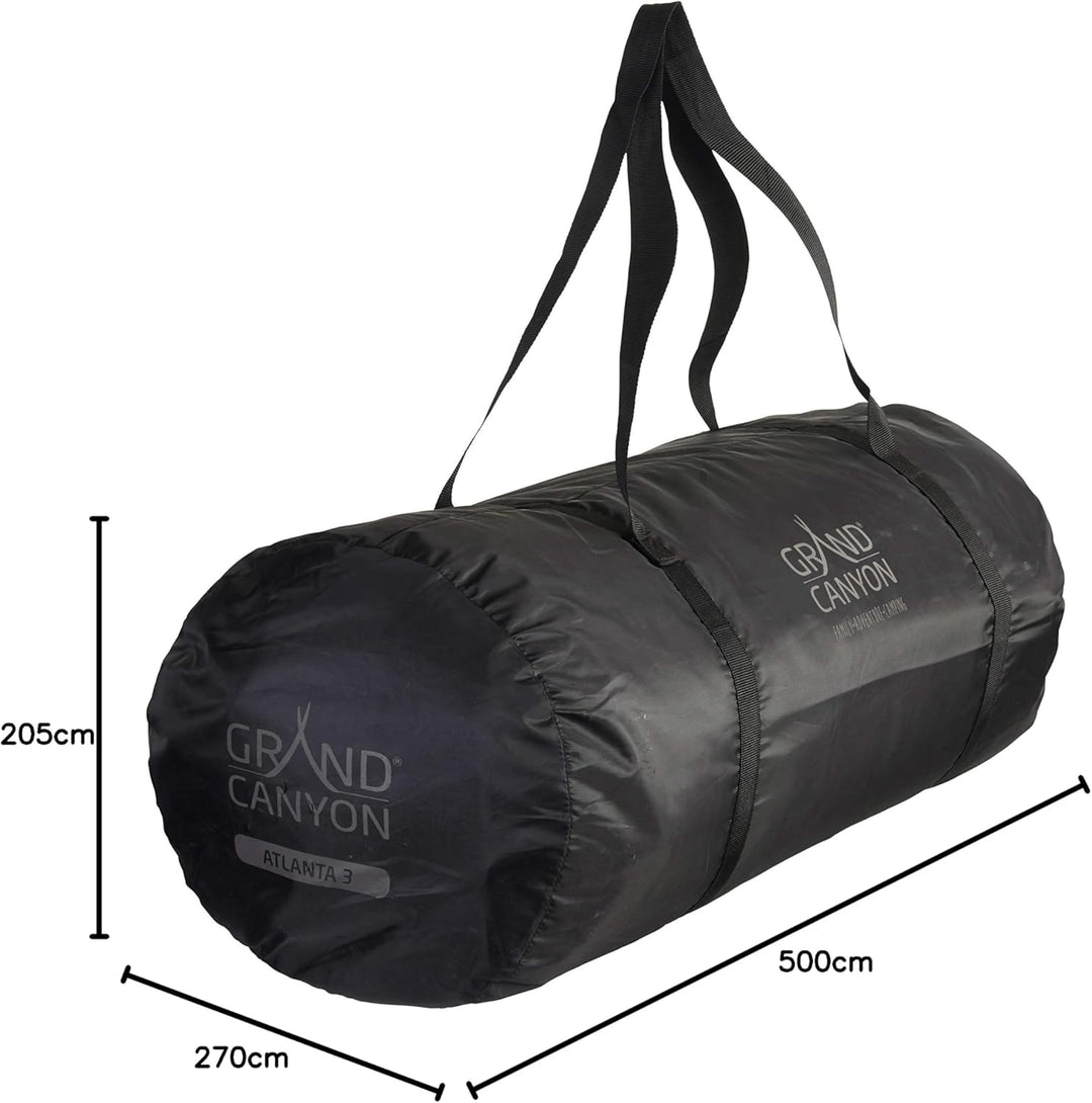 Grand Canyon Atlanta - Zelt mit grossem Wohnbereich und 2 Schlafkabinen, 2 Eingänge, Ideal für Famil