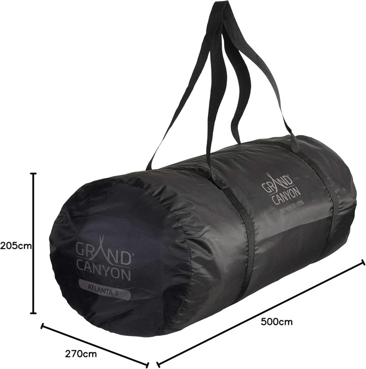 Grand Canyon Atlanta - Zelt mit grossem Wohnbereich und 2 Schlafkabinen, 2 Eingänge, Ideal für Famil