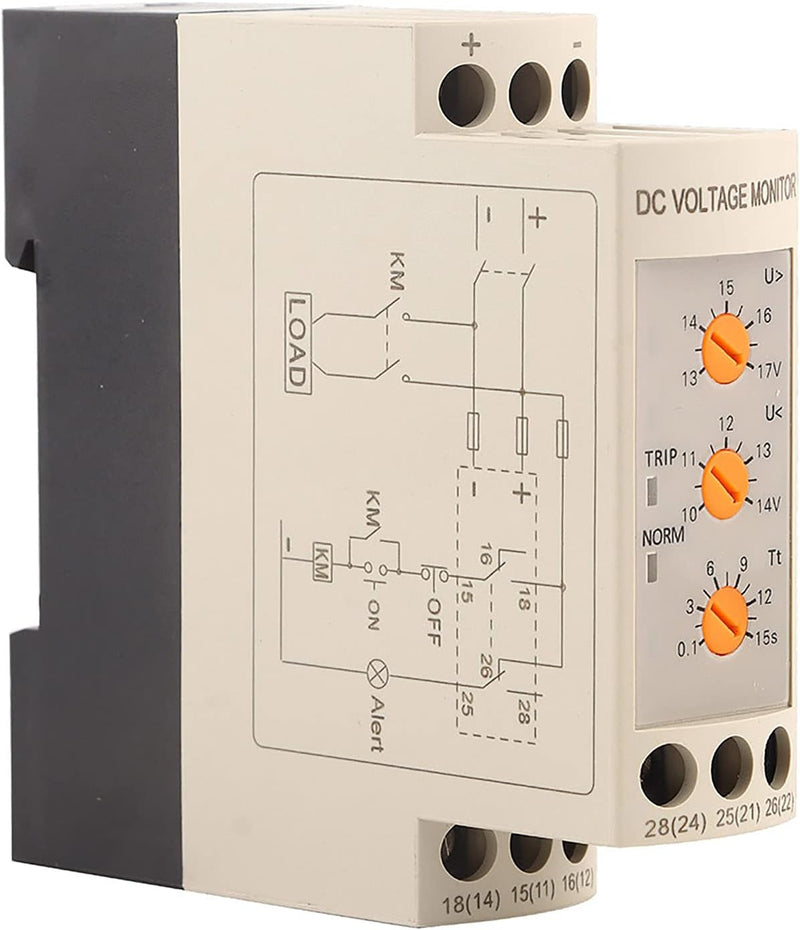 Tyenaza Überspannungs-Unterspannungsschutz - DC 12V/24V/36V/48V Überspannungs- und Unterspannungssch