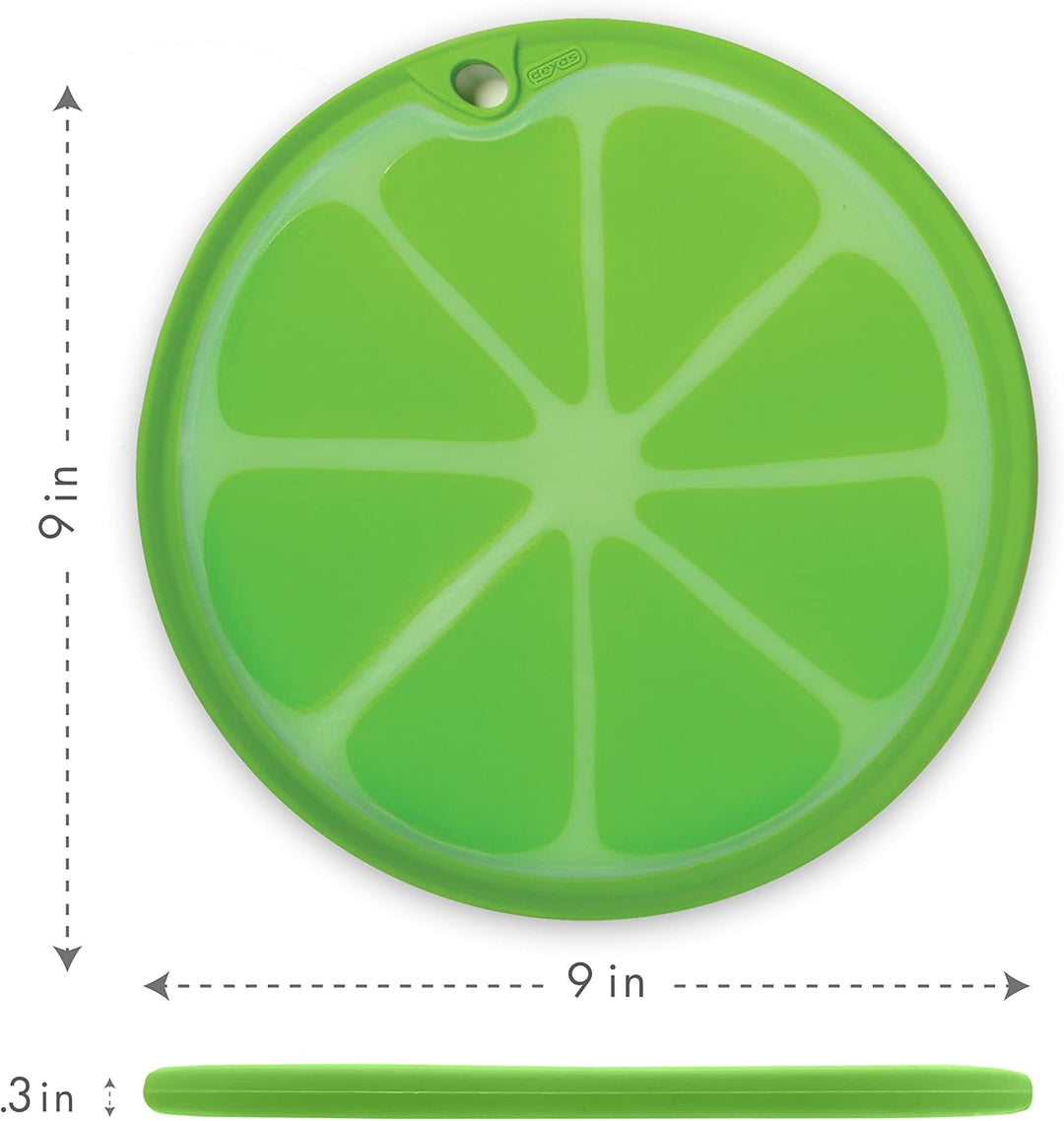 Dexas Citrus Slice Schneidebrett/Servierbrett, 23 cm, Limettengrün, Limette