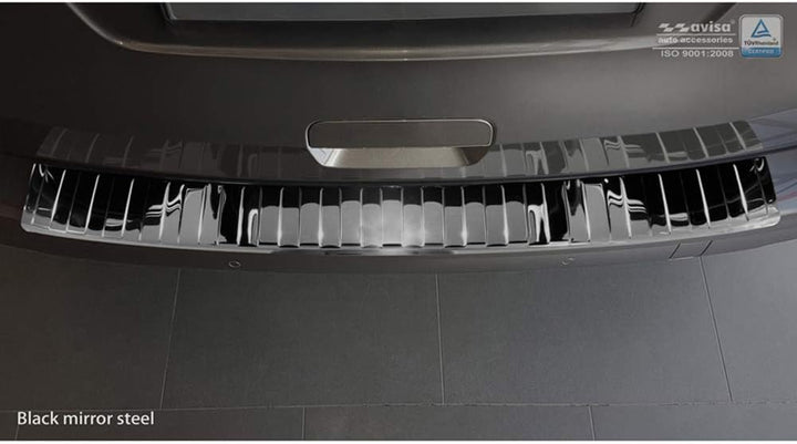 Spiegelschwarz Edelstahl Heckstossstangenschutz kompatibel mit Citroën Spacetourer / Peugeot Travell