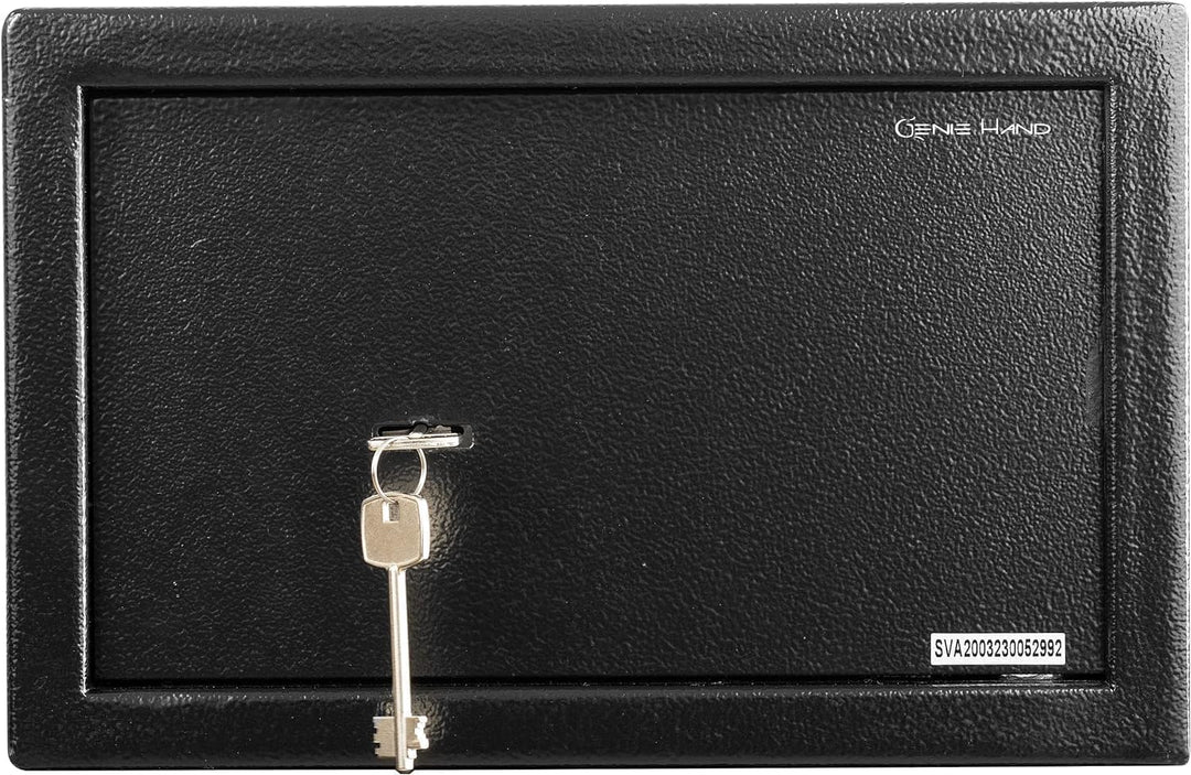 Genie Hand | Mechanische Möbeltresor für Zuhause mit Schlüssel, Tresor Safe – Doppelbartschloss Mitt