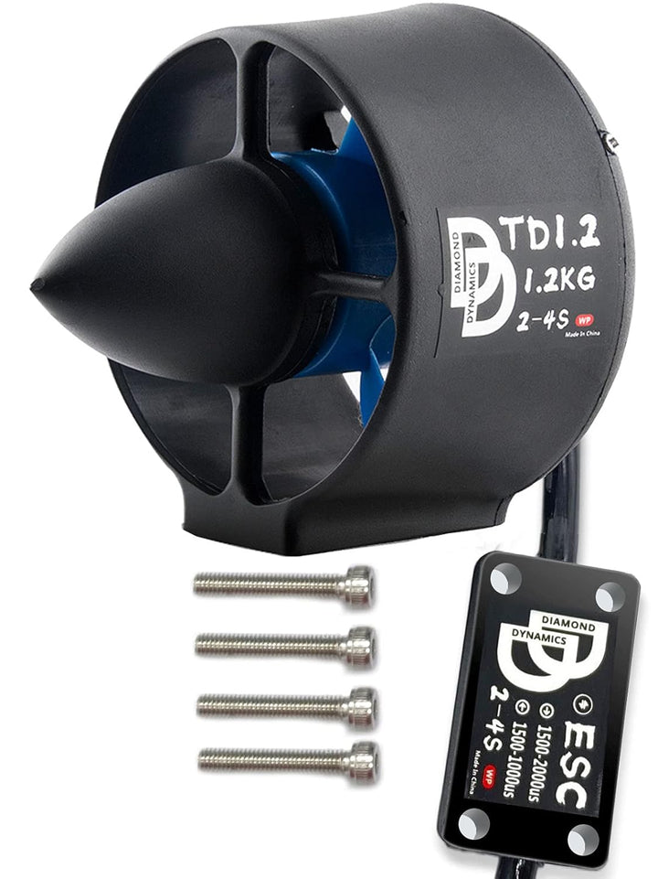 DD Unterwasserstrahler 1.2kg Schub 12V bürstenloser Motor mit bidirektionalem voll wasserdichtem ESC