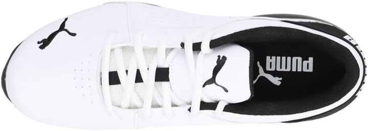 PUMA Herren Viz Runner Sneaker 44 EU Weiss Schwarz, 44 EU Weiss Schwarz