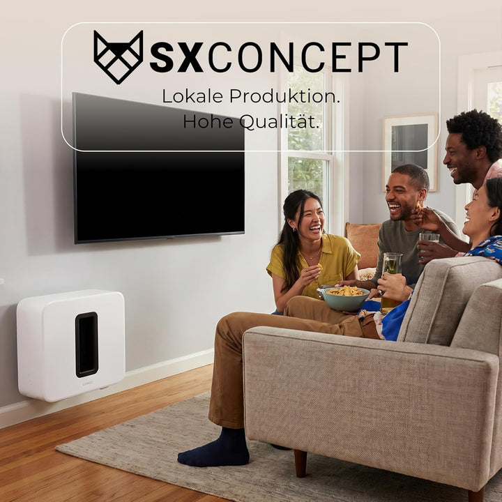 SX-Concept Wandhalterung für Sonos Sub | Minimalistisches Design | geringer Wandabstand | Made in Ge