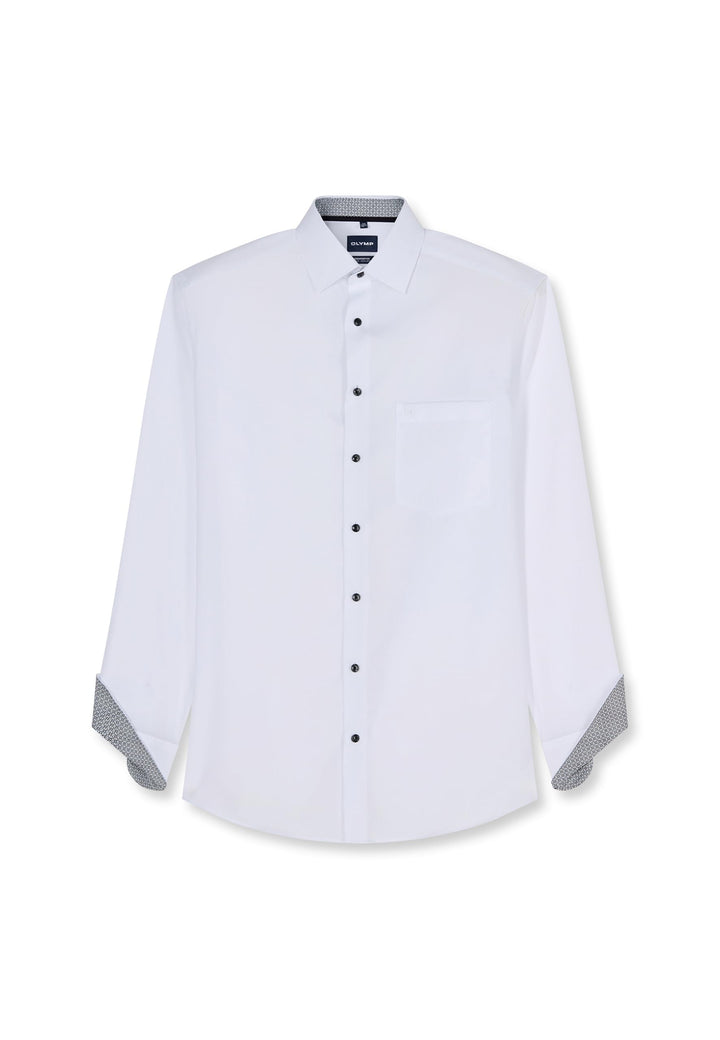 OLYMP Herren Oberhemd Langarm Luxor,Chambray,Comfort fit,New Kent 41 Anthrazit, 41 Anthrazit