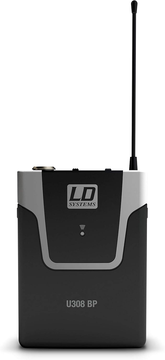 LD Systems U308 BP - Bodypack Sender, schwarz 863 - 865 MHz+ 823 - 832 MHz, 863 - 865 MHz+ 823 - 832