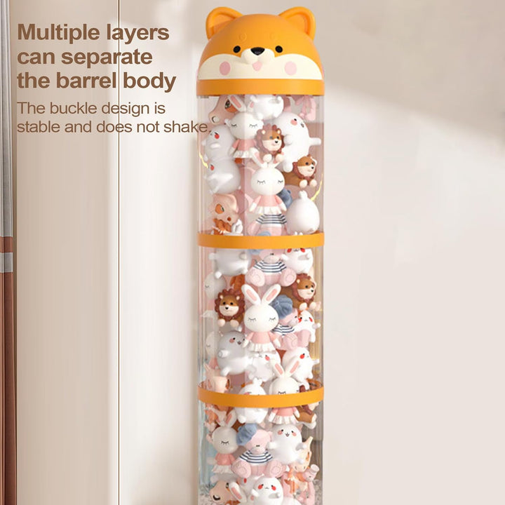 Aufbewahrungsröhre Kuscheltiere, Plüschtier Aufbewahrung Röhre, Stofftier Organizer, Stuffed Animal