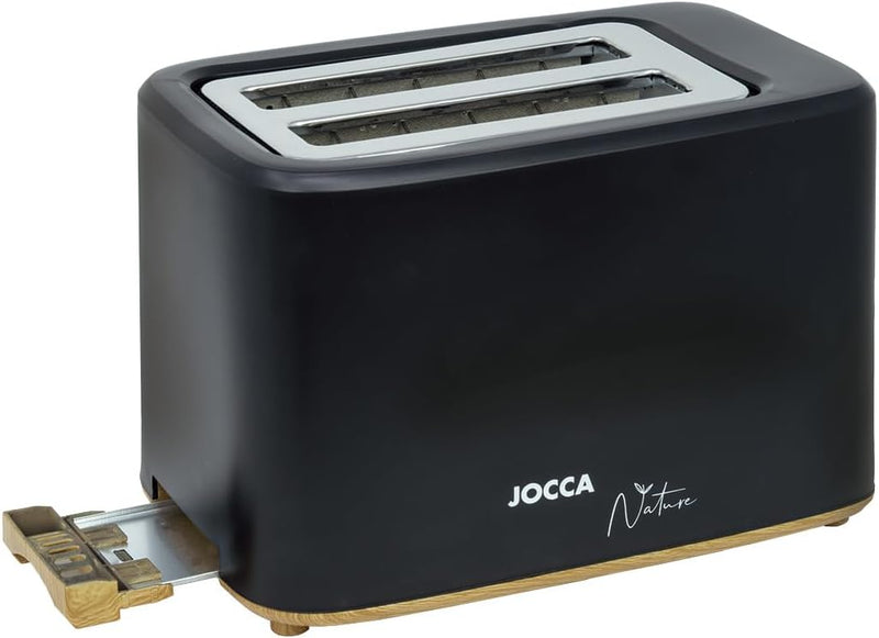 JOCCA - Toaster 2 Scheiben| 7 Toaststufen| Auftau-, Aufwärm- und Abbruchfunktion| Krümelsammler| Bre