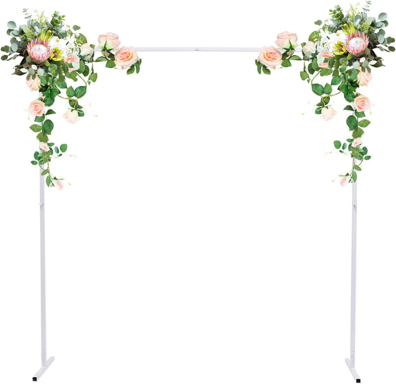 2m x 2m Hochzeit Bogen, Abnehmbarer Quadrat Background Hochzeitsbogen Blumen Deko Blumenrahmen für H