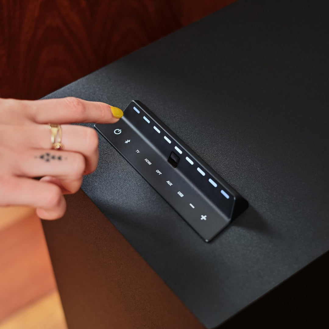 Teufel Concept 8 Subwoofer mit Bluetooth und Integrierter AV-Receiver, Qualcomm aptX, USB-C, HDMI AR