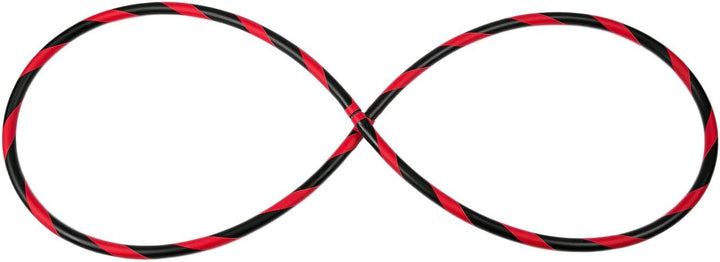 Hula-Hoop-Reifen, faltbar, Ø 90/95/100 cm Schwarz-Rot Ø95cm, Schwarz-Rot Ø95cm