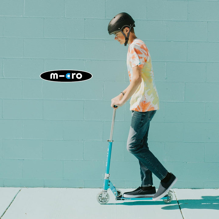 Micro Kinderscooter Sprite klappbarer Roller in hellblau, hellblau