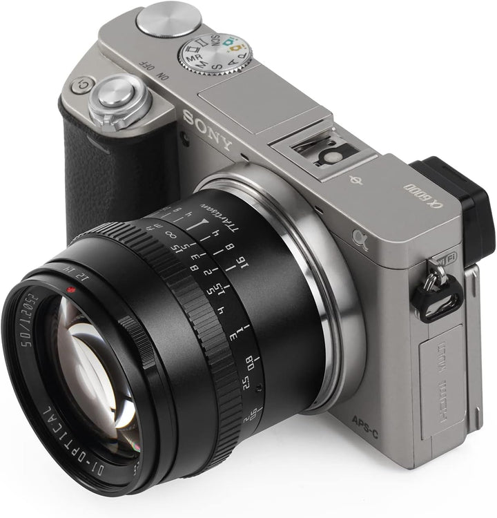 TT Artisan 50mm F1.2 APS-C Objektiv Anschluss Sony E Mount Black Manueller Fokus optischer Aufbau 11