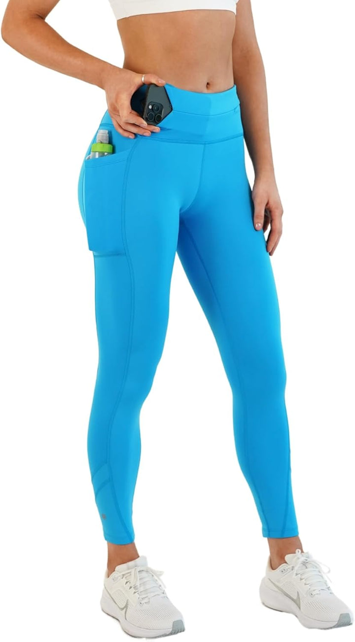 FlipBelt Leggings XS Azurblau, XS Azurblau