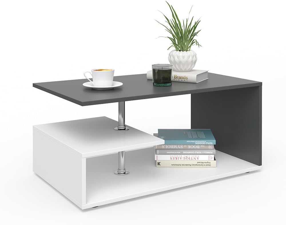 Vicco Couchtisch Guillermo Wohnzimmertisch Beistelltisch Holztisch Kaffeetisch 90 x 50 cm