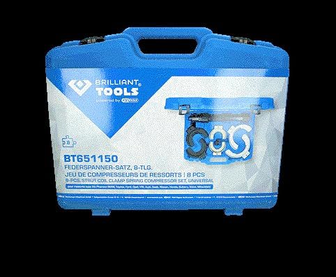 BRILLIANT TOOLS BT651150 Federspanner-Satz | 15-tlg. [Powered by KS TOOLS]