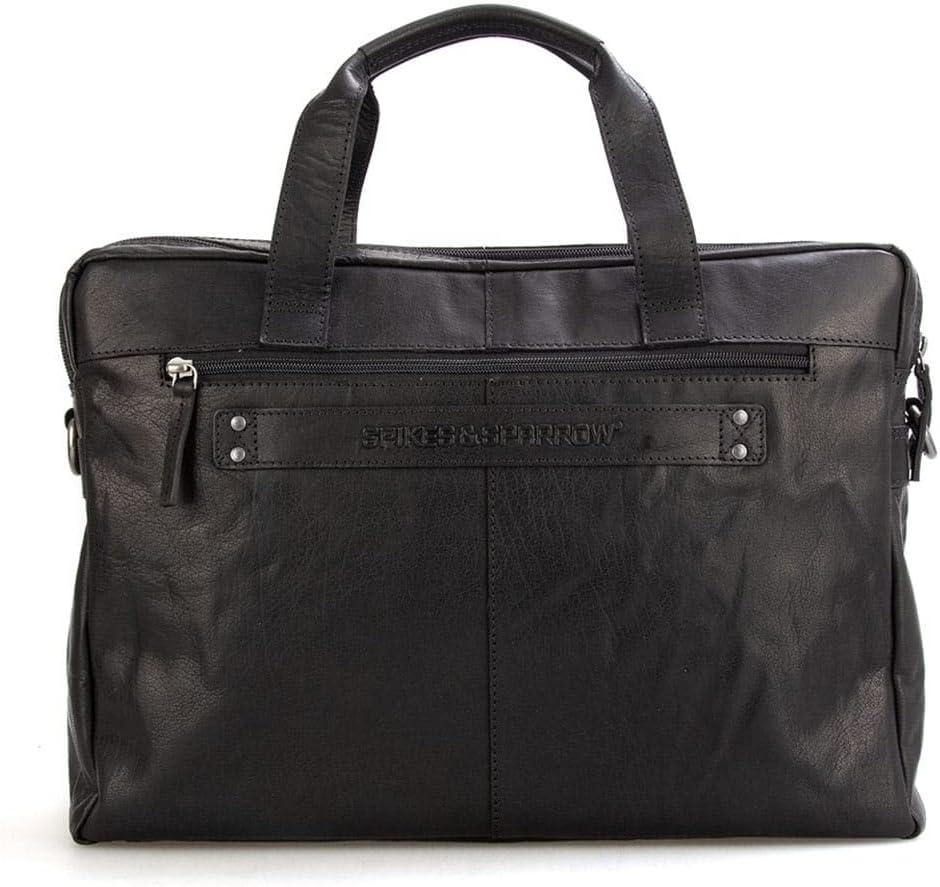 Spikes & Sparrow Aktentasche Leder 40 cm Laptopfach Einheitsgrösse Schwarz, Einheitsgrösse Schwarz