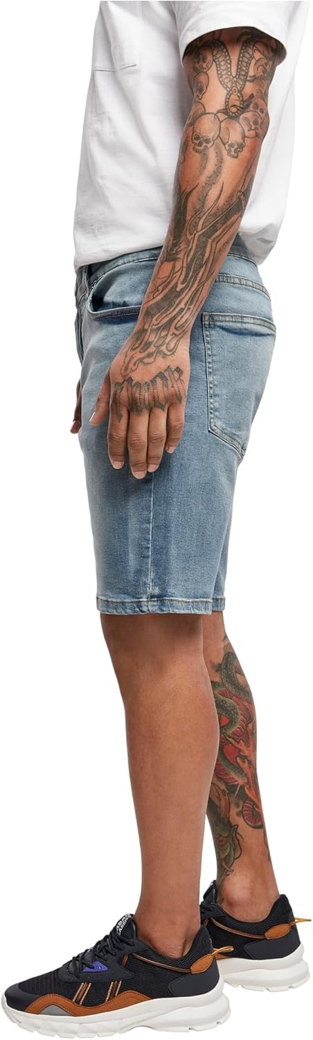 Urban Classics Herren Relaxed Fit Jeans Shorts, kurze Männer Jeanshose, erhältlich in vielen verschi