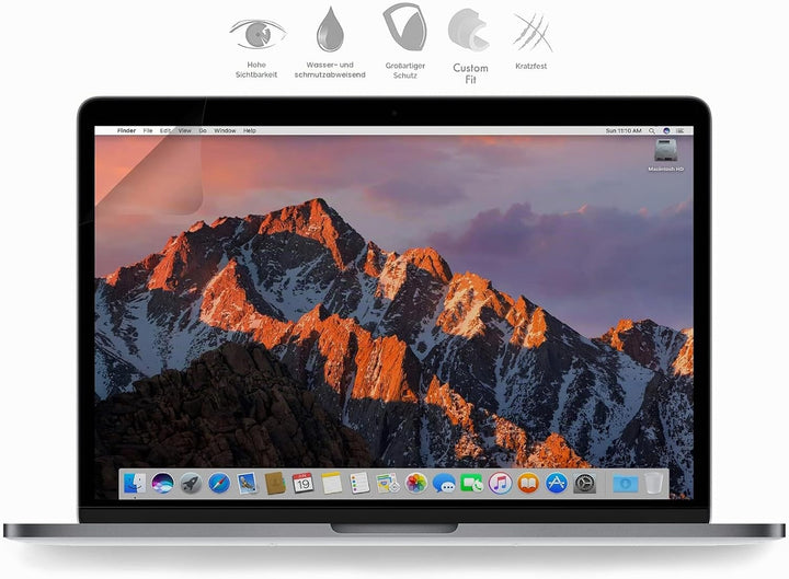 MyGadget Folie [ Matt ] kompatibel mit Apple MacBook Pro 16 Zoll [ ab 2019 bis 2020 ] Display Schutz