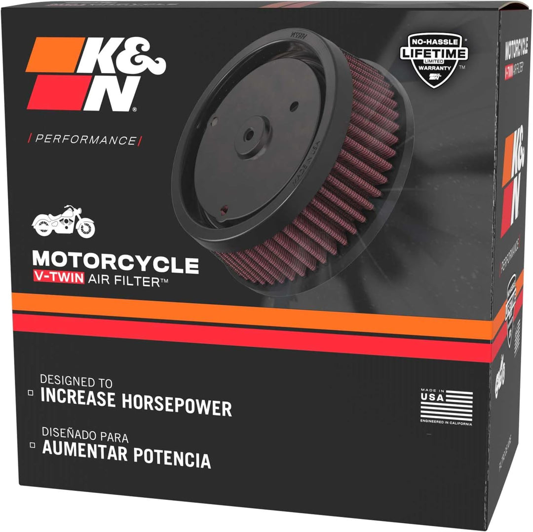 K&N RC-0850 KFZ und Motorrad Universal Chrom Filter