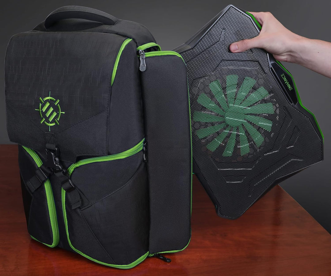 ENHANCE Gaming Laptop Kühlständer - Laptop Kühler mit 7 verstellbaren Höheneinstellungen & Dual USB