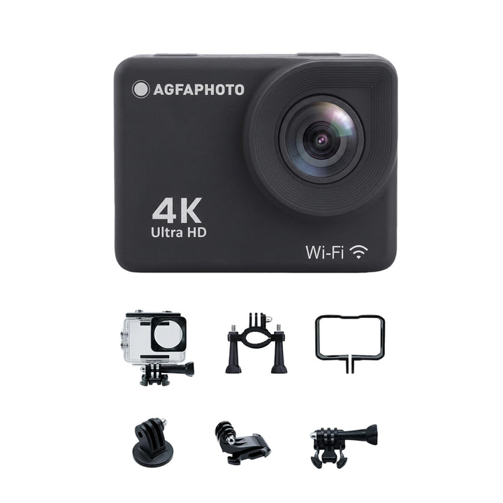 AgfaPhoto Realimove AC9000-30 m wasserdichte Digitale Action-Kamera (True 4K, EIS Anti-Shake, 170 °