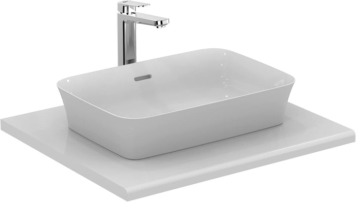 Ideal Standard A6328AA Tonic II Waschtischarmatur verlängerter Sockel mit Zugknopf-Ablaufgarnitur ve