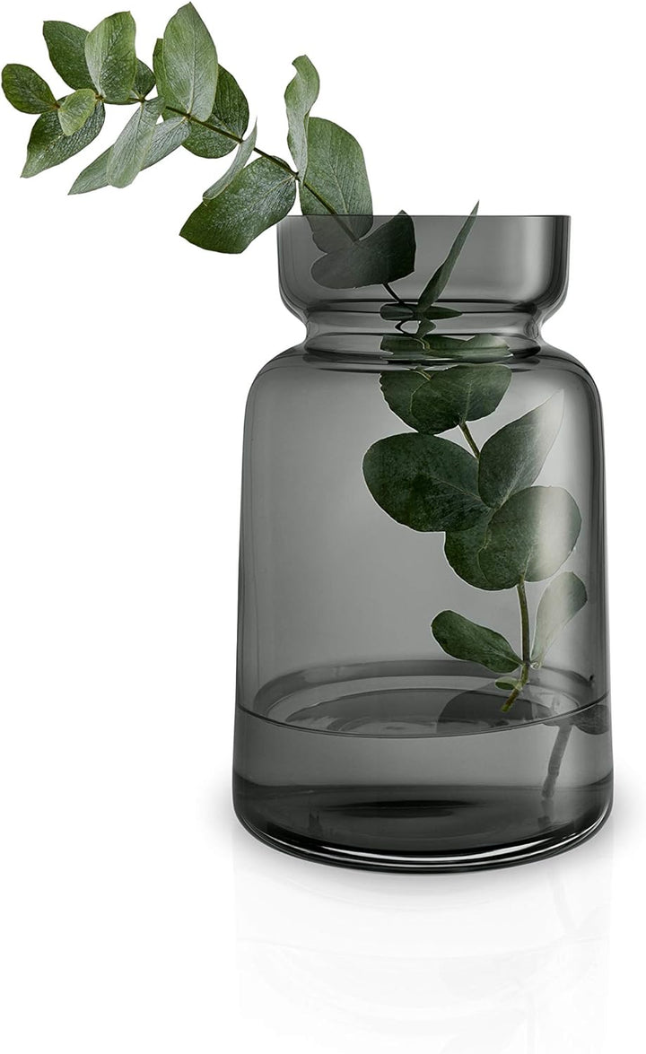 EVA SOLO | Silhouette Glasvase H18,5 | Mundgeblasenes Rauchglas | Vasen 18.5 cm, 18.5 cm