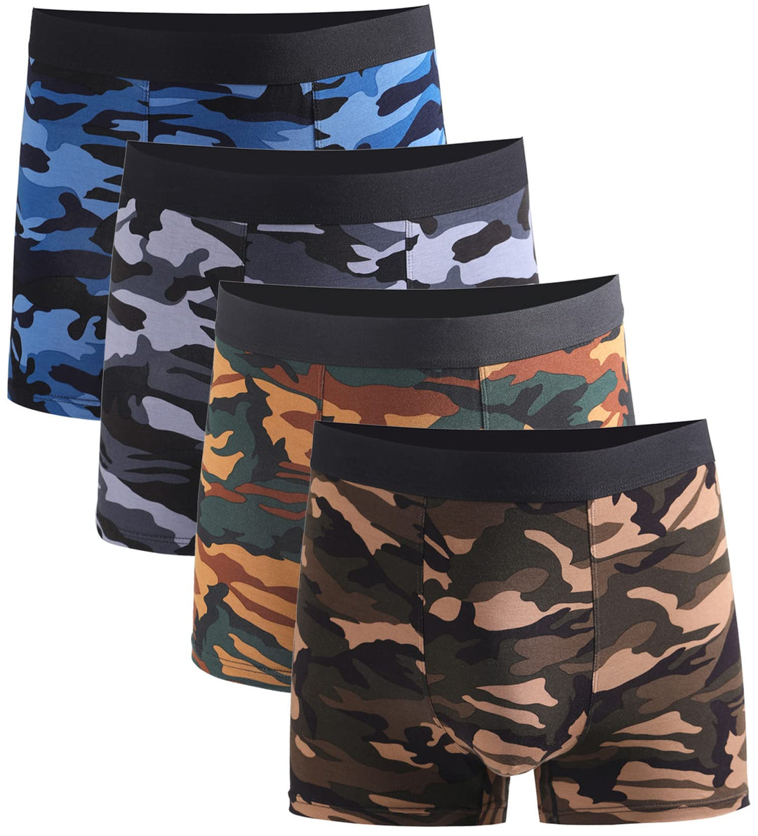 Xaanelr Boxershorts Herren Unterhosen Männer Bambus Viskose Unterwäsche Men Retroshorts 4er/8er Pack
