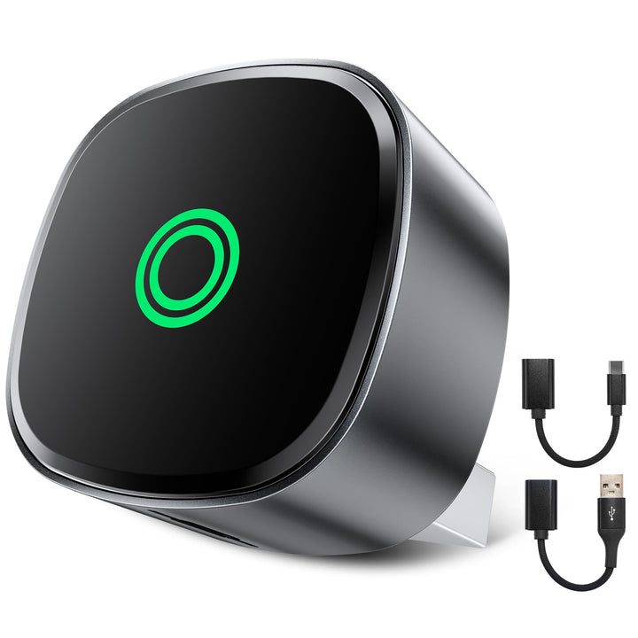 2026 Wireless Carplay Adapter, verbesserter Mini 2-in-1 Plug and Play USB zu kabelloser CarPlay &amp; An