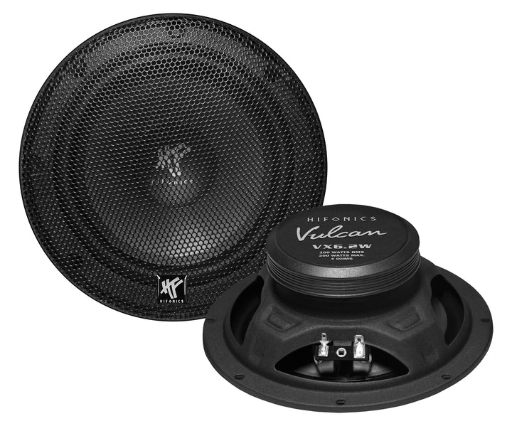Hifonics VX6.2 W - Kickbass-Lautsprecher 16,5 cm (6,5") aus der Vulcan Lautsprecher Serie | 1 Paar |