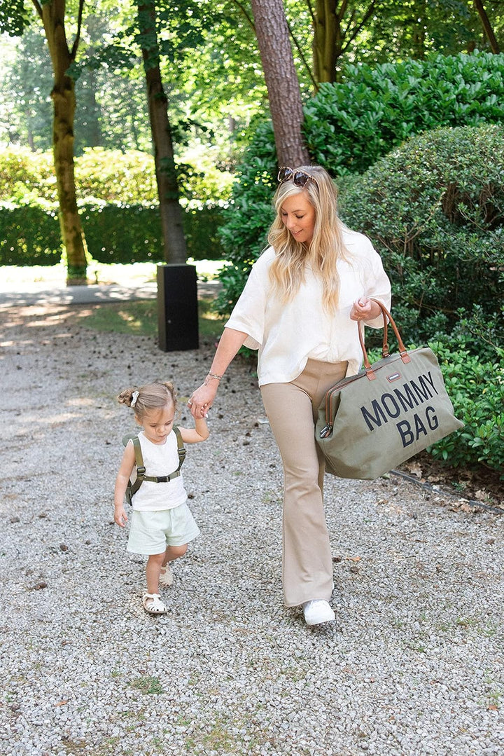 CHILDHOME Mommy Bag, Wickeltasche, Mutterschaft, Reisetasche, grosse Kapazität, Wickelunterlage, ver