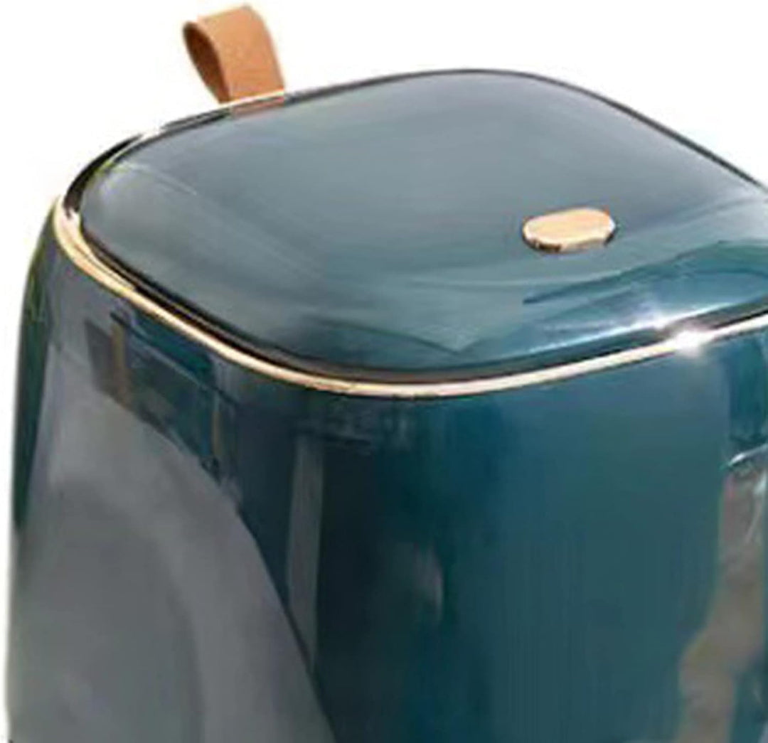 Mumusuki Mini-Arbeitsplatten-Mülleimer mit Deckel, Push-Typ Desktop-Mülleimer, Kleiner Mülleimer, Kl