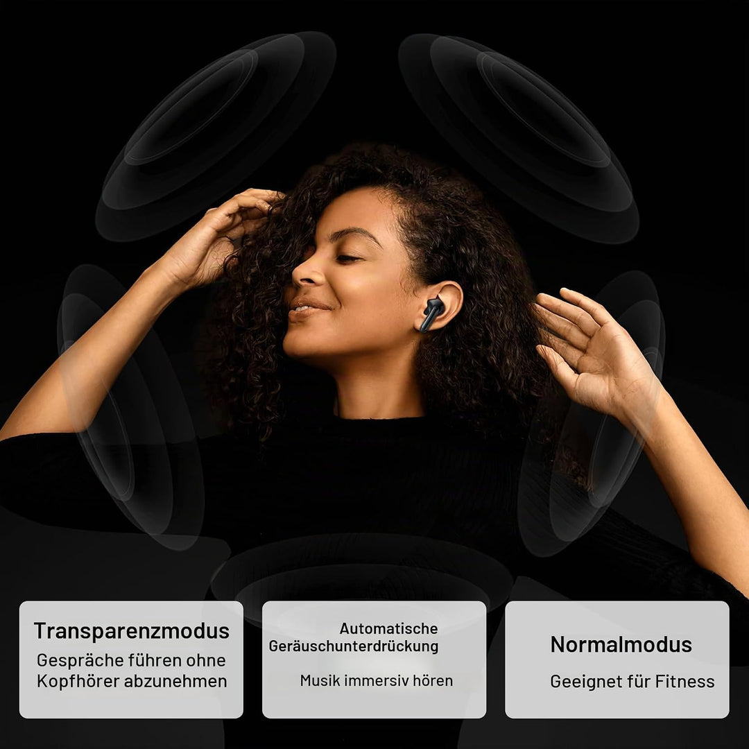 Bluetooth Kopfhörer Kabellos In Ear, Blackview Wireless Earbuds mit 4 ENC &amp; ANC Noise Cancelling Mik