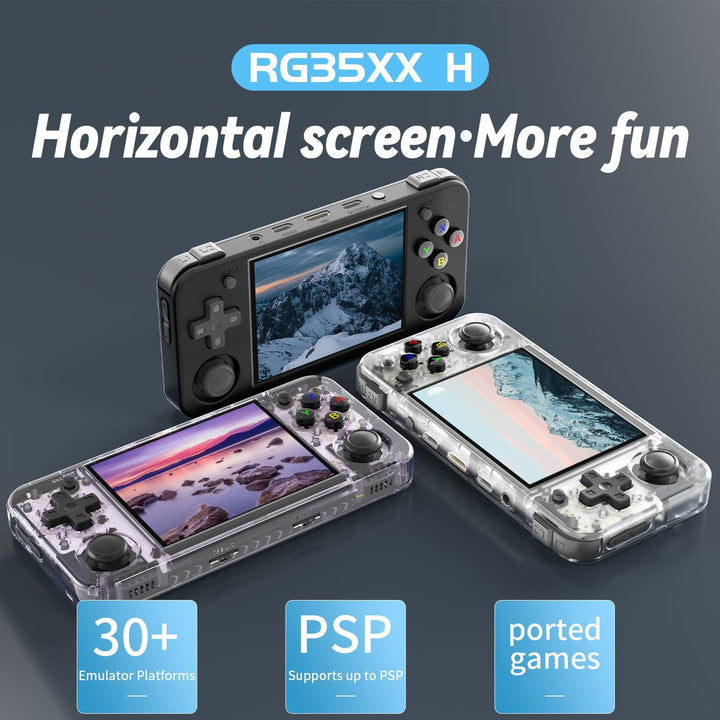 Anbernic RG35XX H Retro Handheld Spielkonsole, Support HDMI TV Output 5G WiFi Bluetooth 4.2 , 3.5 In