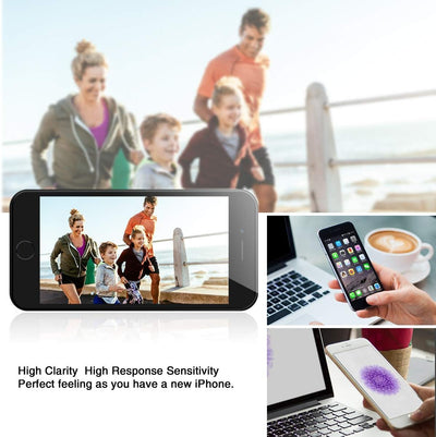 Xlhama Ersatz-Display, komplett, für iPhone 6S Plus, Schwarz, 5,5 Zoll, mit Reparaturwerkzeug, Front