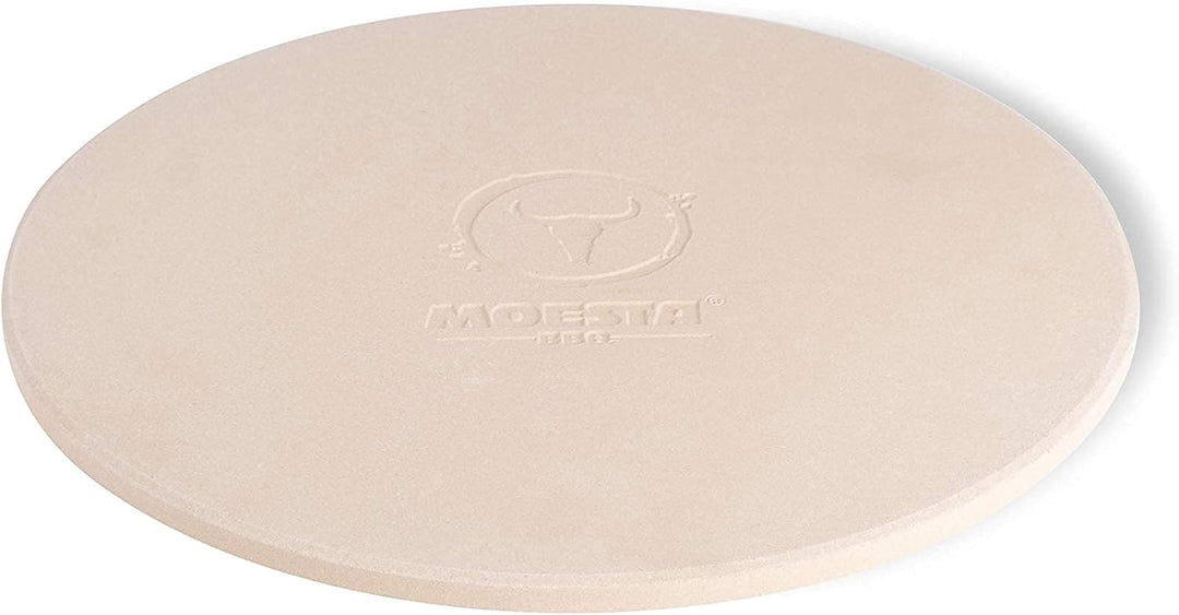 MOESTA-BBQ 10374 Pizzastein No. 1 - Rund 41cm Durchmesser - Cordierit Naturstein - Italienischer Gen