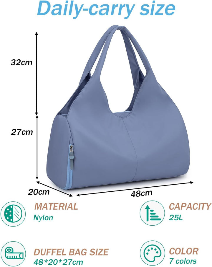 Reisetasche Sporttasche Damen Handgepäck mit Schuhfach & Nassfach Trainingstasche kleine Sport Tasch