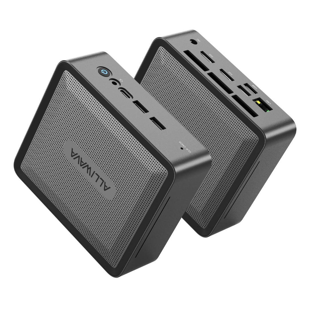 ALLIWAVA U58 Mini PC AMD Ryzen 7 5825U 16GB DDR4 512GB NVME SSD (8C/16T, bis zu 4.5 GHz), WiFi 6E &amp;