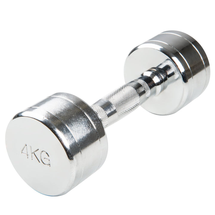 Trendy Sport Chrom Kurzhantel - 1 Stück - 4,0 KG
