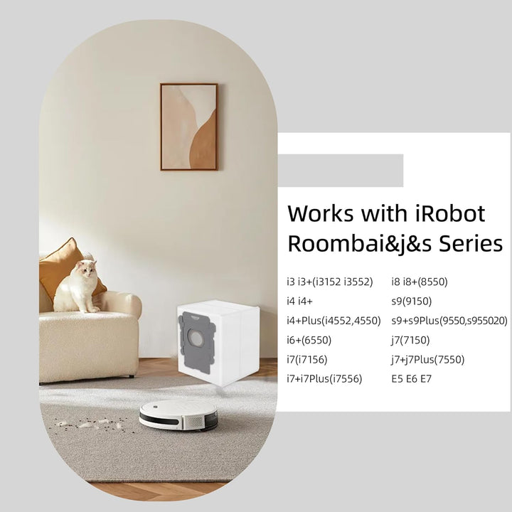 16 Stück iRobot Staubsaugerbeutel für iRobot Roomba i7 i7+ i7Plus, kompatibel mit Clean Base Absaugs