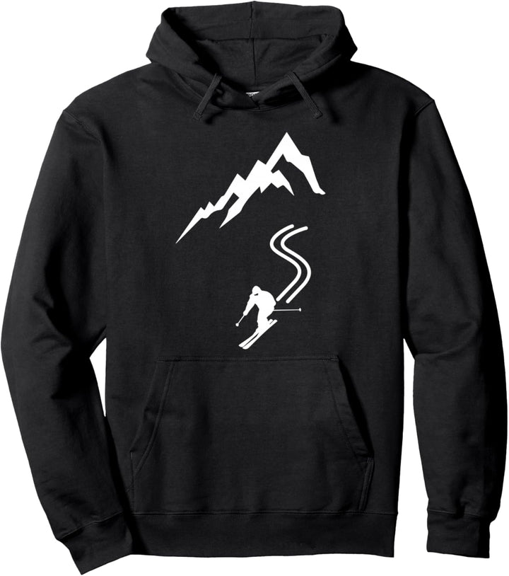 Skishirt Berg Skifahrer Ski Outfit Damen Herren Skifahren Pullover Hoodie
