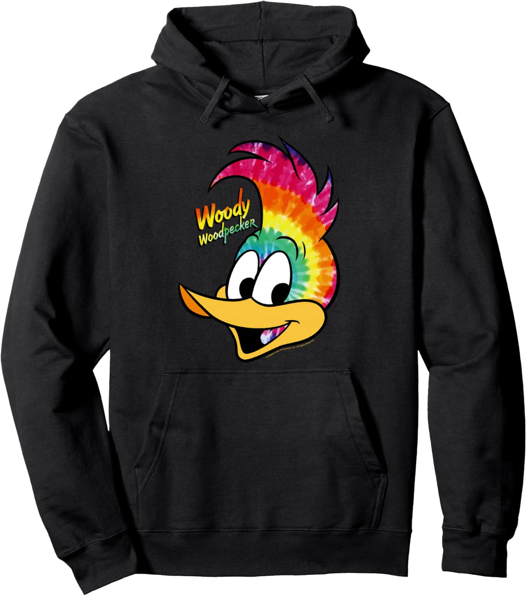 Woody Woodpecker Tie Dye Portrait Pullover Hoodie